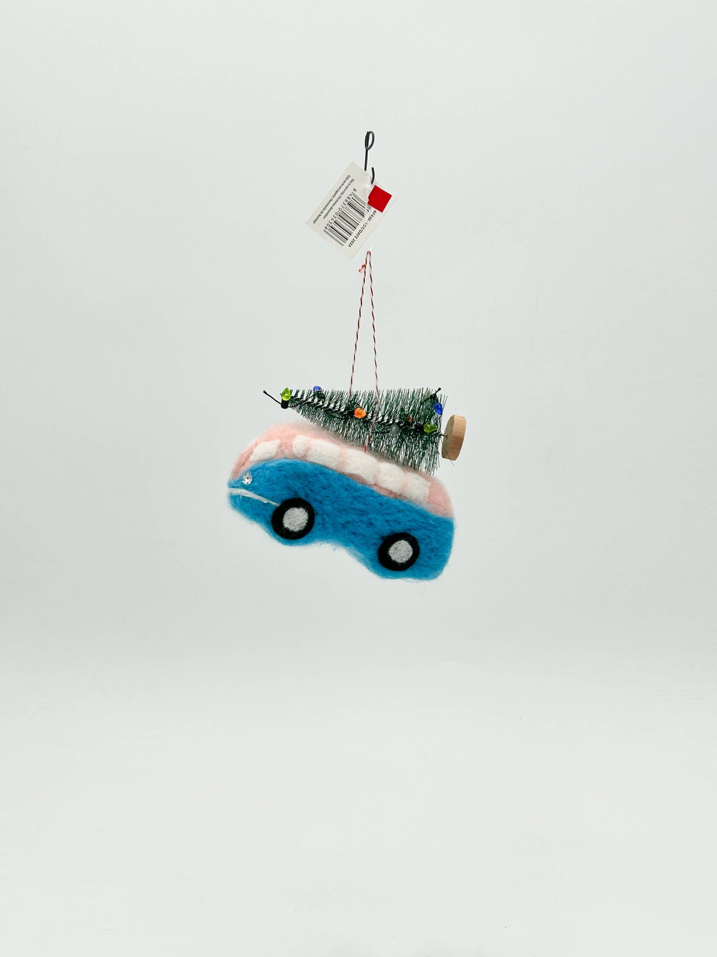 Hippie Van Christmas Tree Felt Ornament