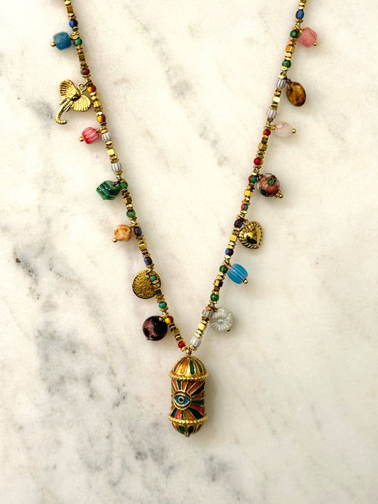Evra Bohem Necklace with Mineral Stones