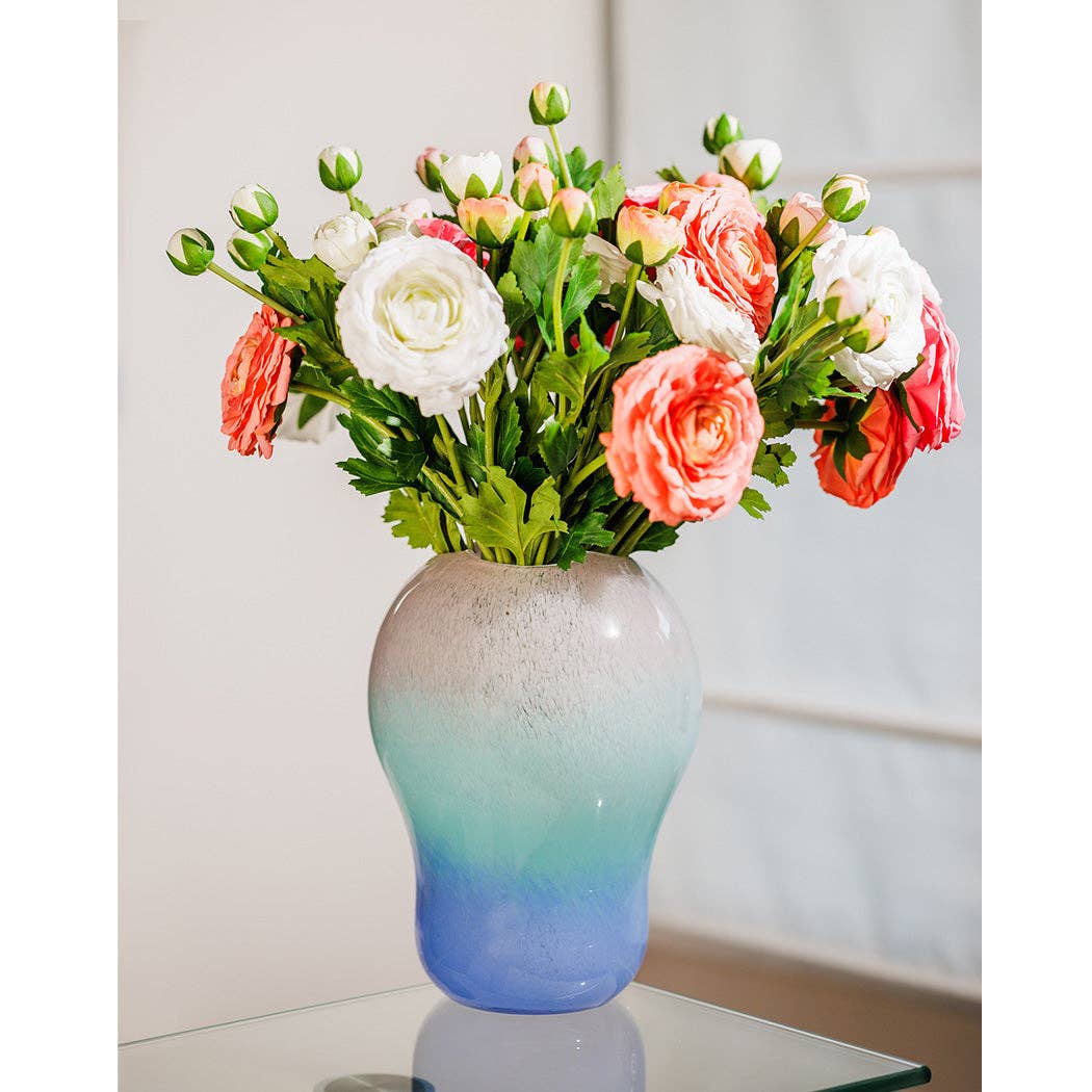 Zefi Blue Glass Vase – 20 x 26.2 cm