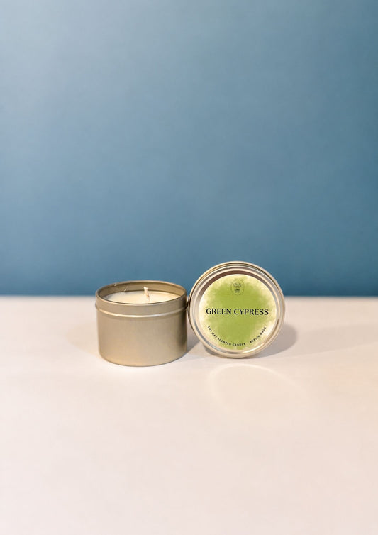 Green Cyprus Soy Wax Scented Candle