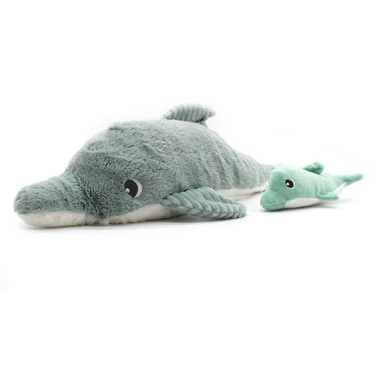 Dolphin Mom & Baby Plushy Toy