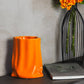 Lux Orange Ceramic Vase 20 x 20 x 23.5 cm