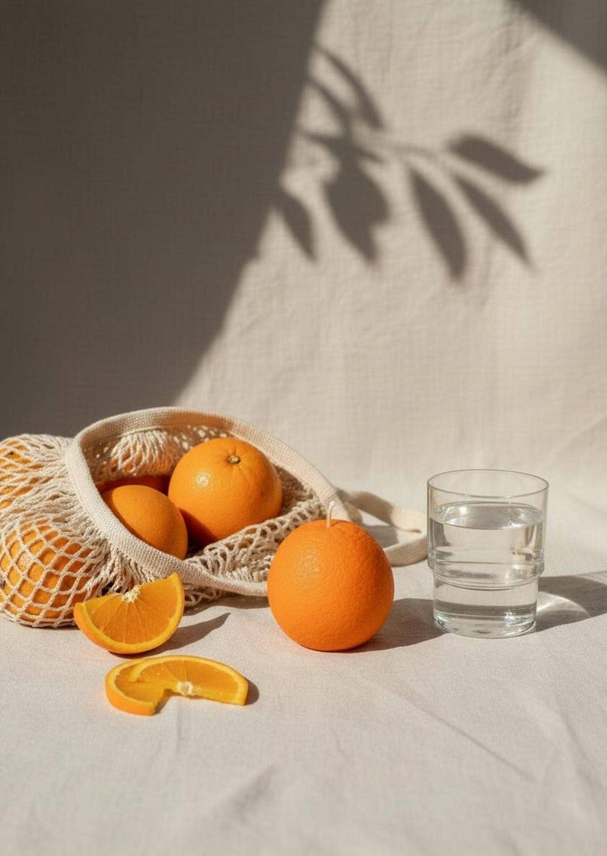 Orange Shaped Fruit Candle