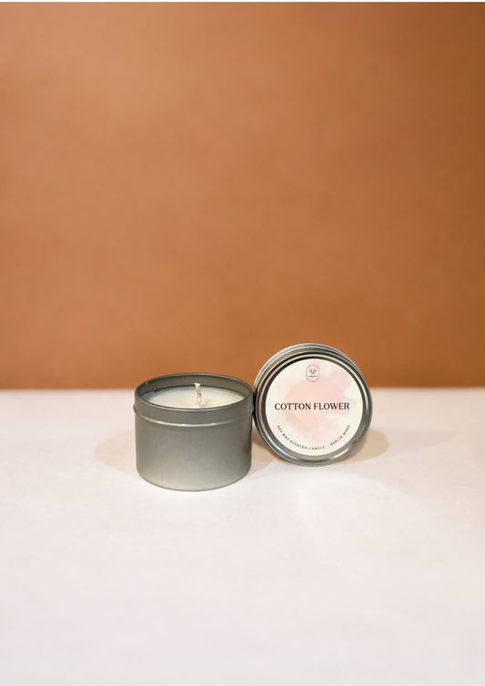 Cotton Flower Soy Wax Scented Candle