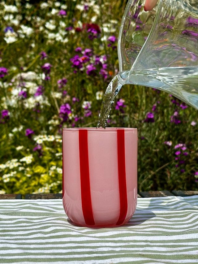 Striped Glass (Pink)