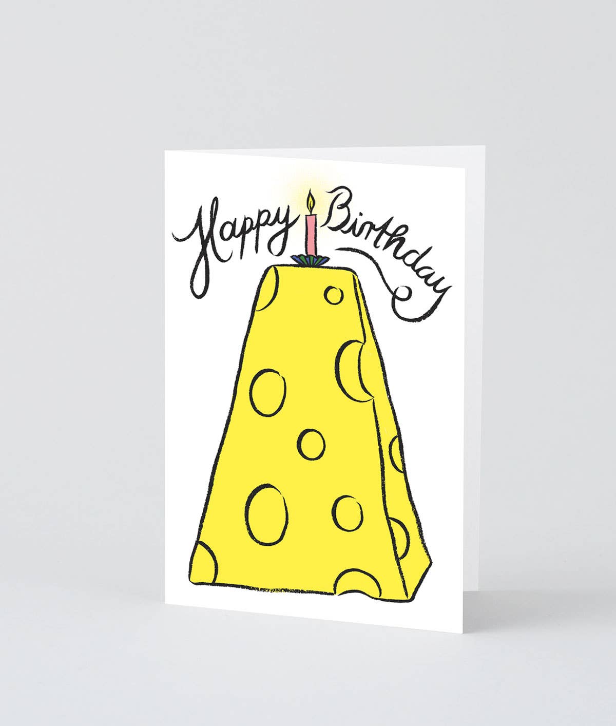 Happy Birthday Cheese' Greetings Card