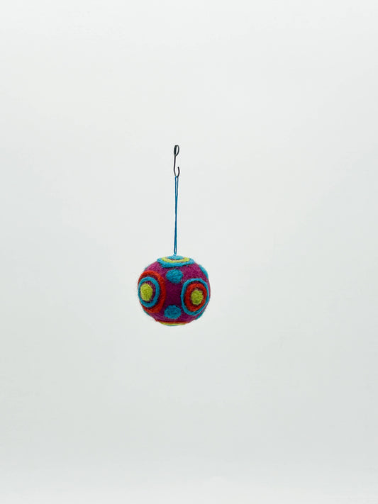 Colorful Felt Ornament Ball