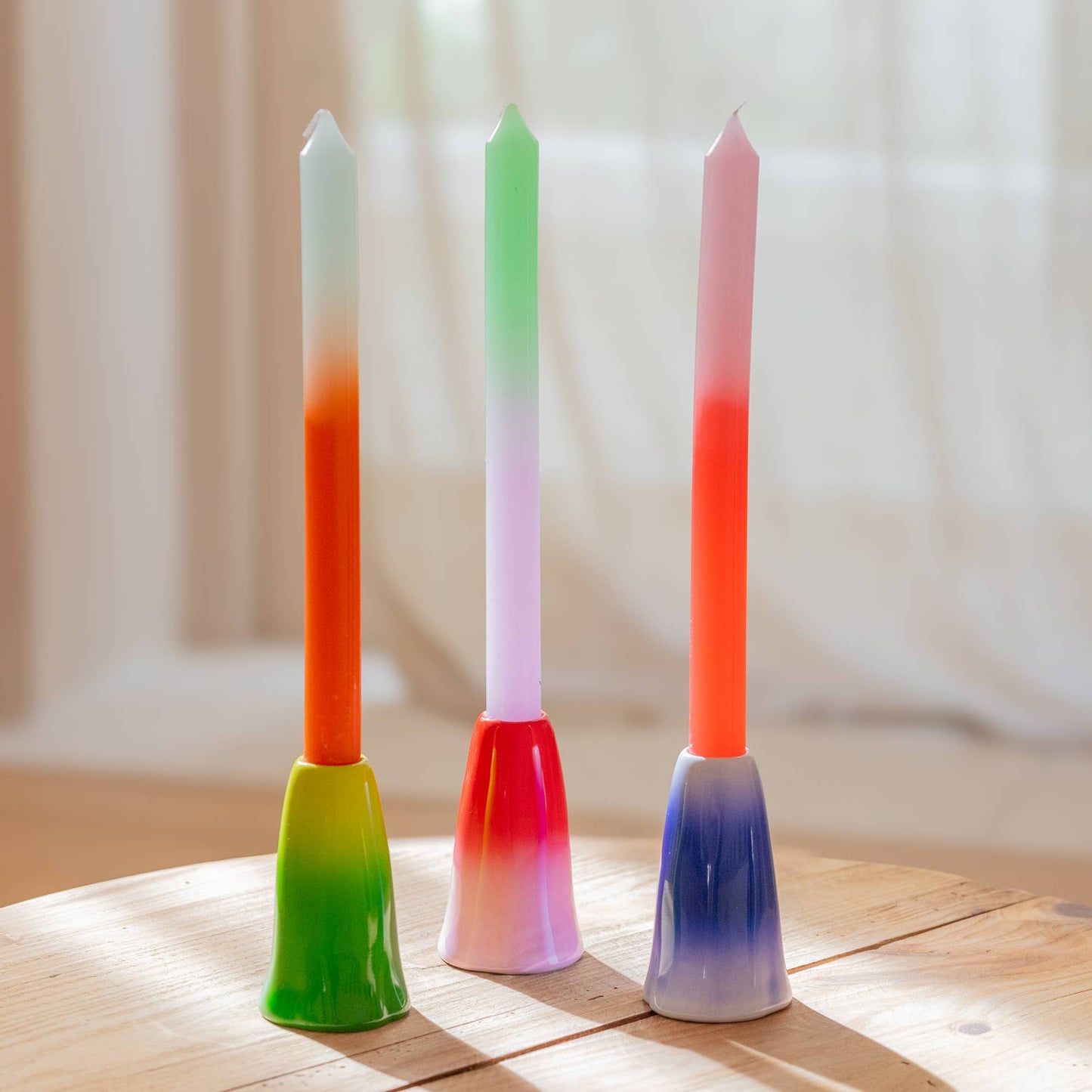 Ceramic Candle Holder - Red