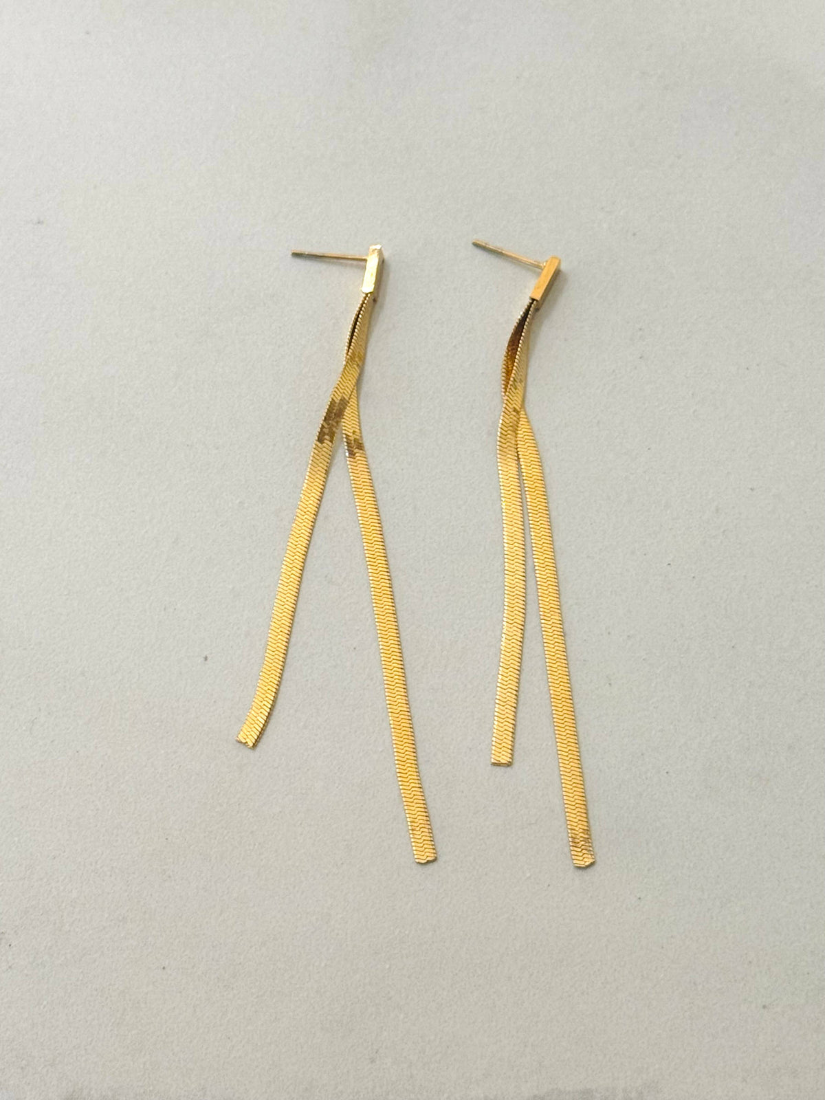 Italian Chain Stainless Steel Dangle Earrings 