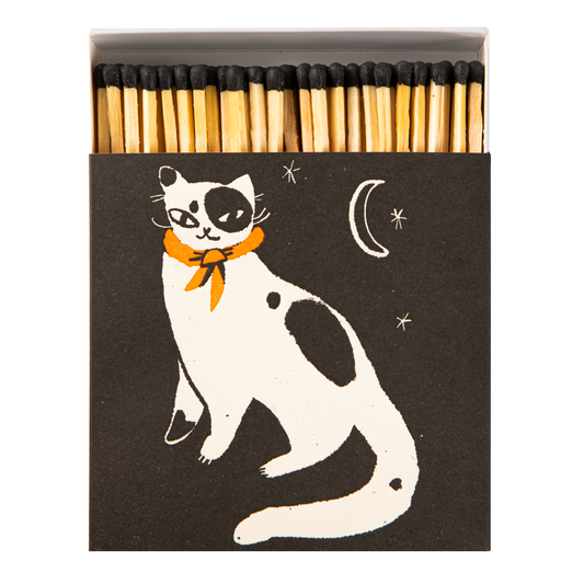 Black Spotted Kitten Safety Matches