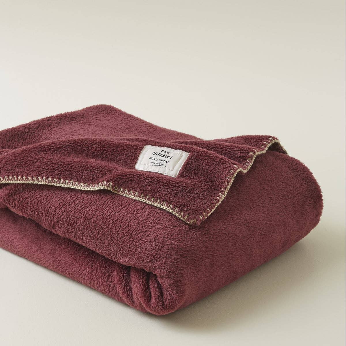 Bien au chaud polar blanket Aubergine