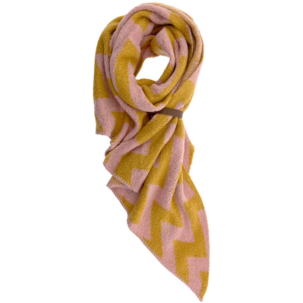 The Pink Zigzag Scarf