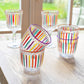 Multi-Coloured Drinking Glass Tumbler