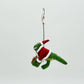 Santa T-Rex Felt Ornament