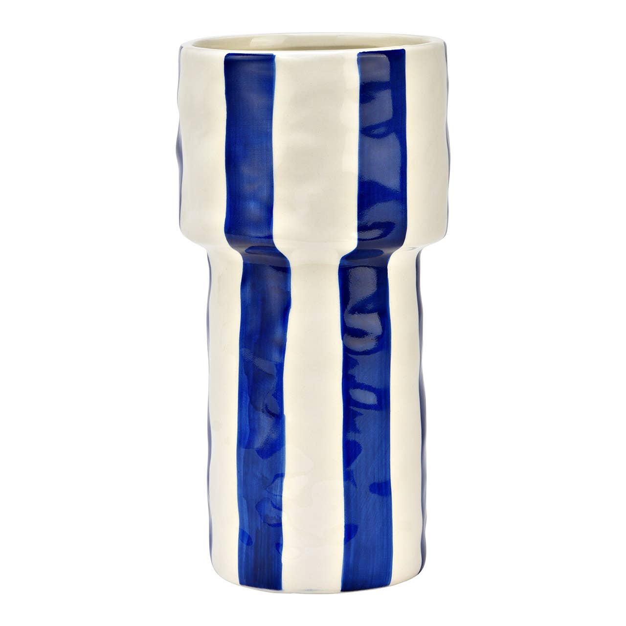 Striped Ceramic Vase