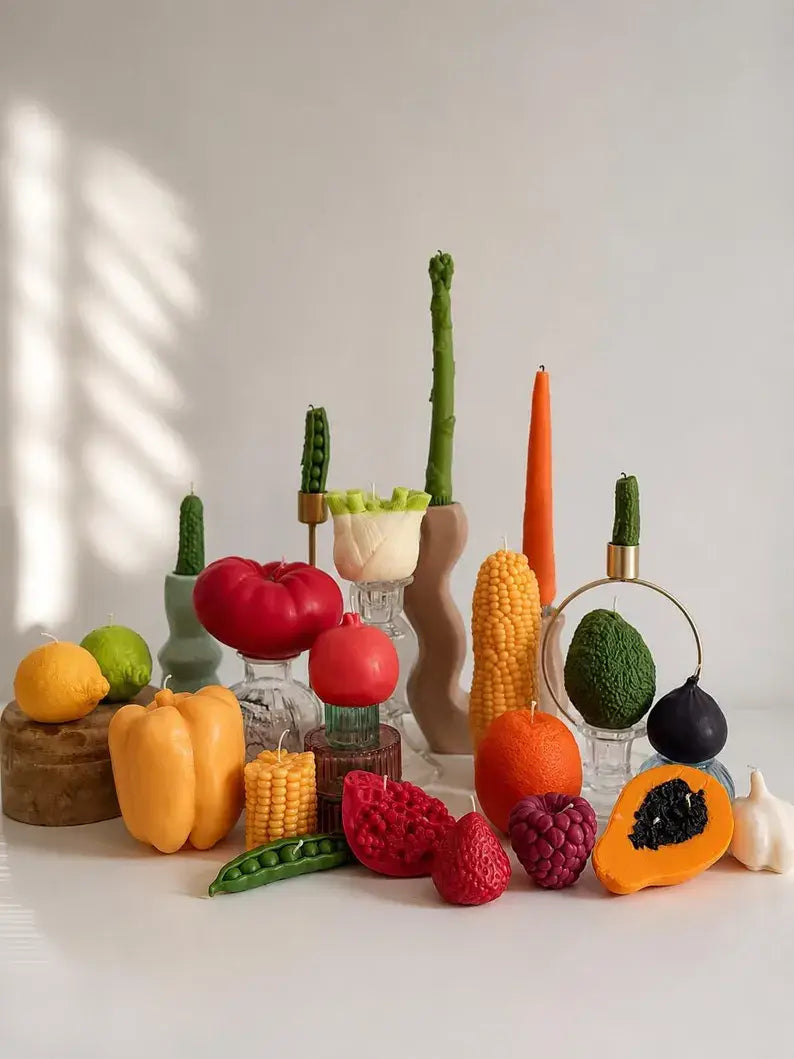 Realistic Fruit & Vegetable Candles