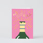 Hooray Champagne Greeting Card