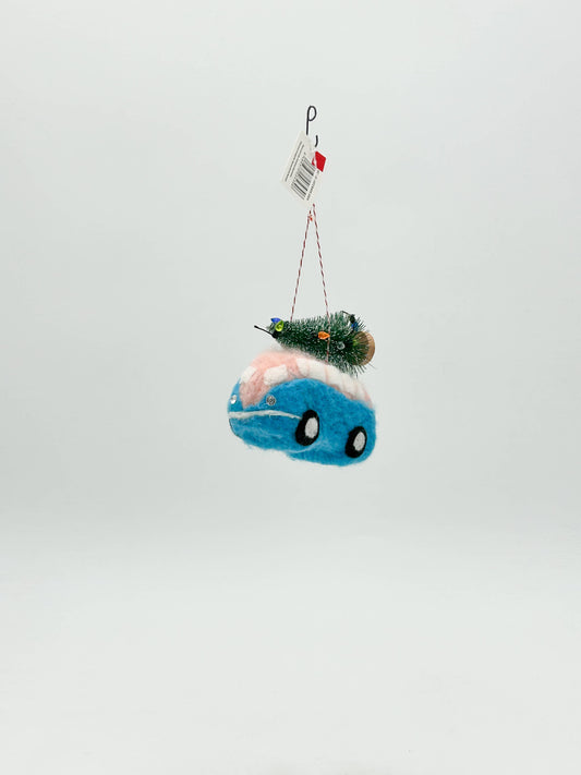 Hippie Van Christmas Tree Felt Ornament