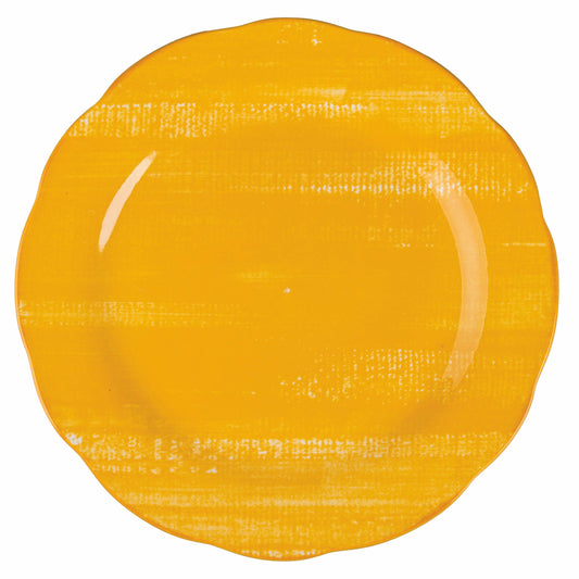 Yellow Ceramic Dinner Plate