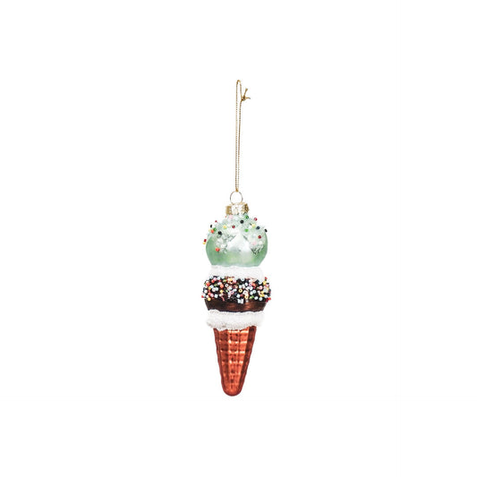 Glass Ice Cream Ornament