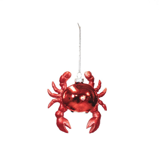 Glass Crab Ornament