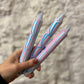 Pink & Blue Marble Taper Candle
