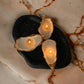 Oyster Seashell Candles Gold Painted