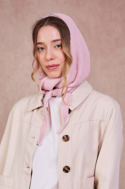 Sophie Hooded Scarf - Pink