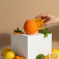 Orange Shaped Fruit Candle