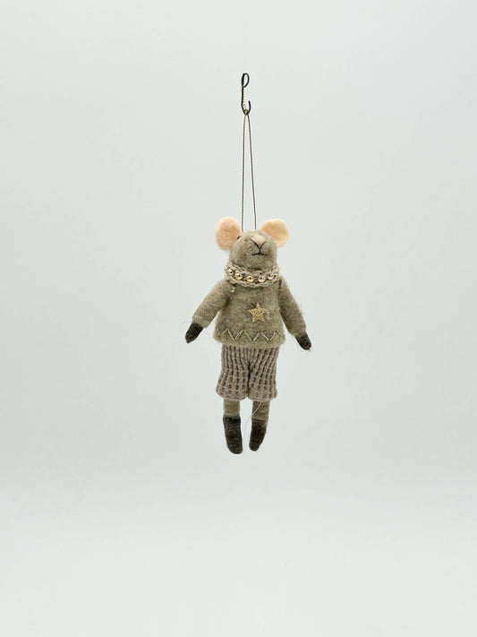 Mr Mouse Felt Ornament