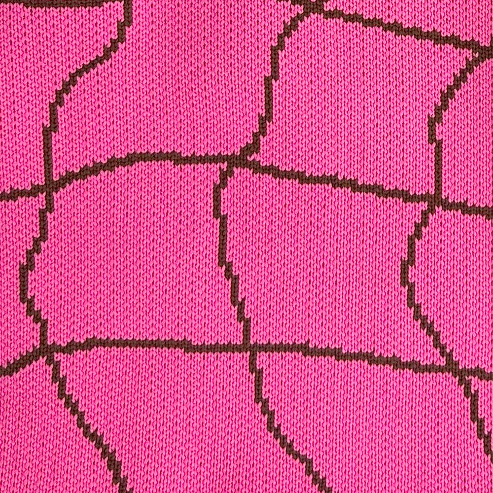 Pink Checkered Shopper