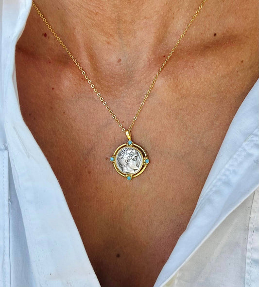 Ancient Greek Coin Necklace