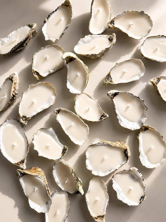 Natural Oyster Shell Candle