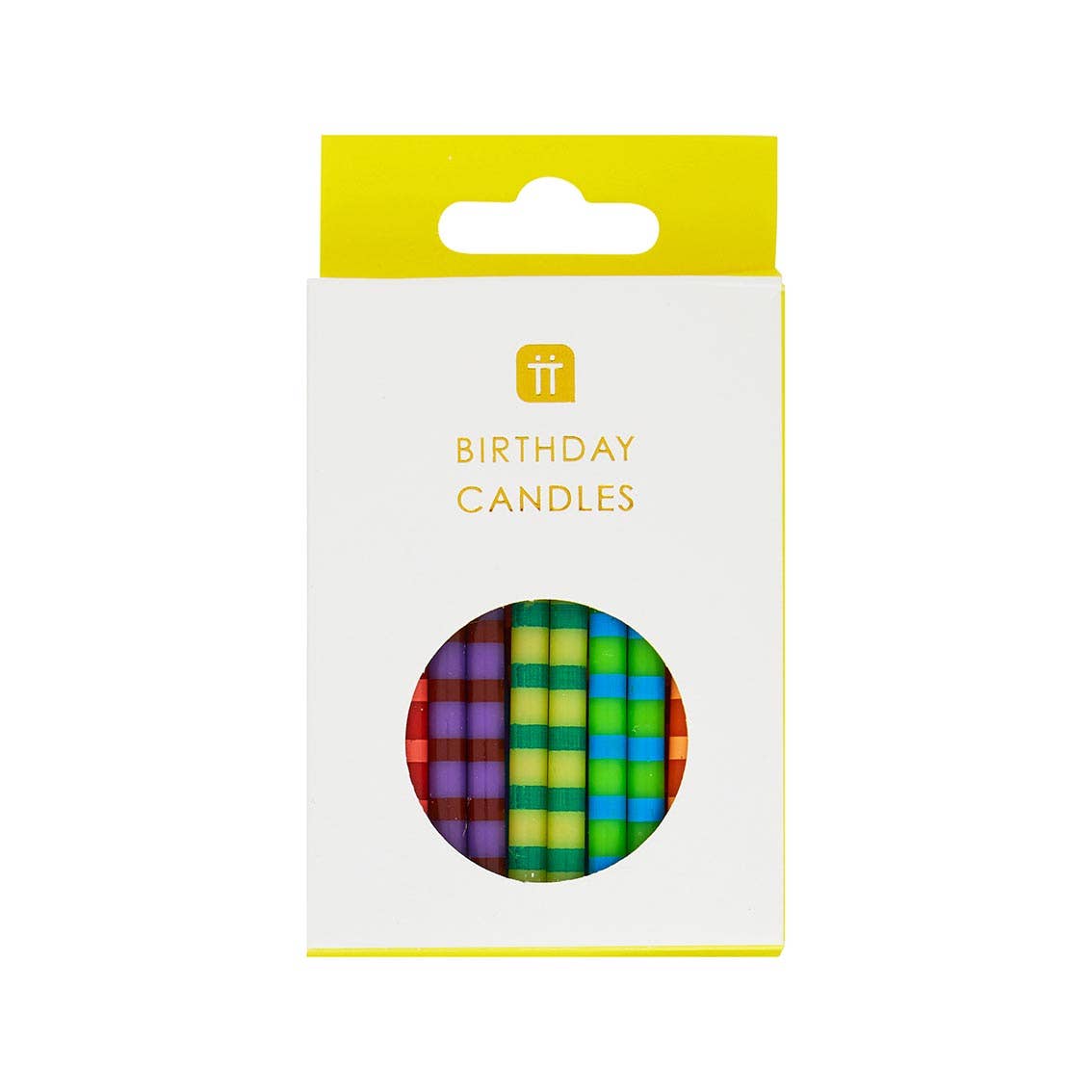 Striped Birthday Candles | 24 Pack |