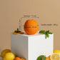Orange Shaped Fruit Candle