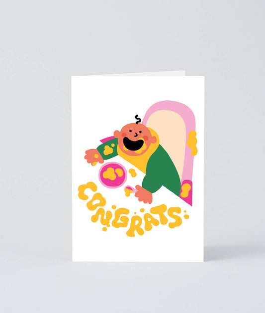 Congrats Baby Food Greetings Card