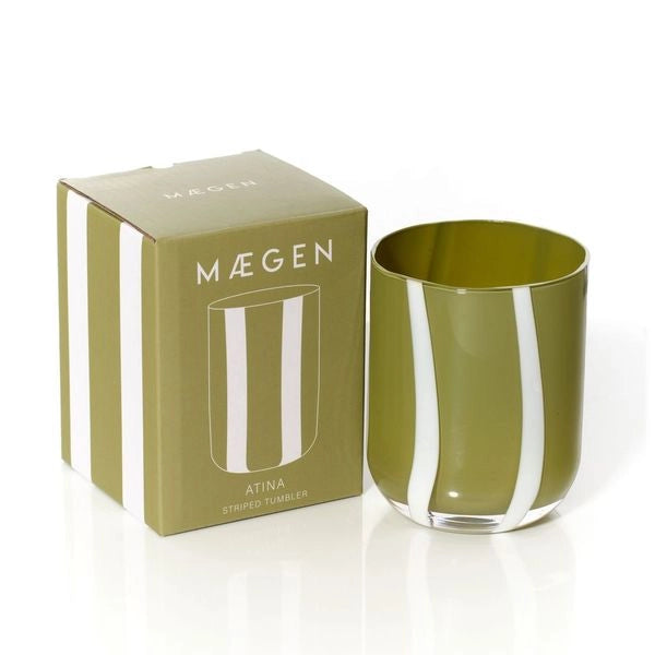 Striped Glass (Green)