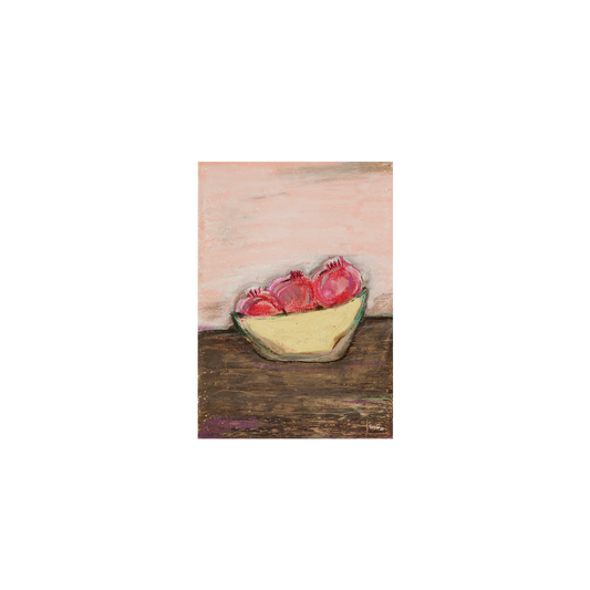 "Pomegranate Bowl" Framed Print