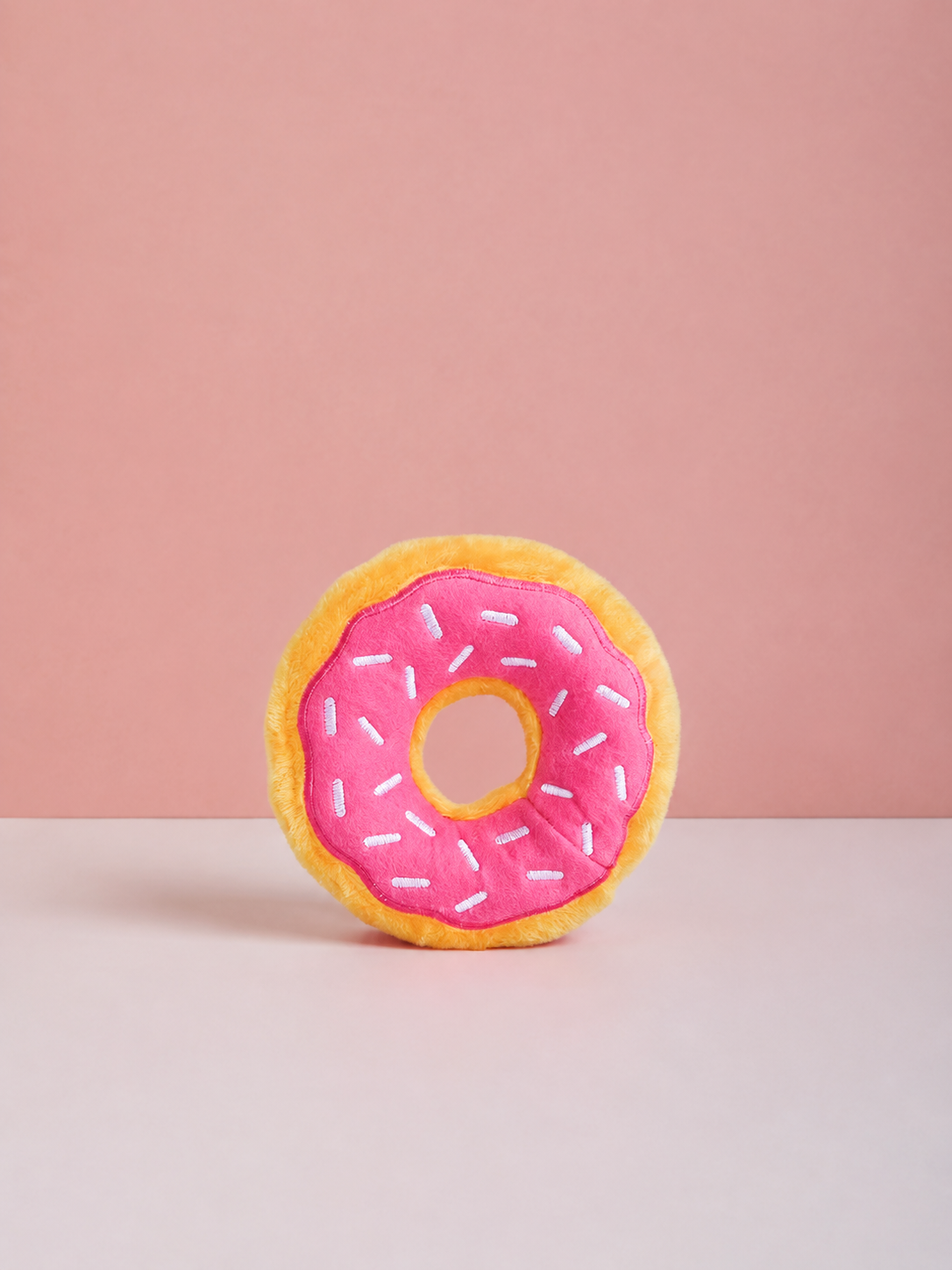 Strawberry Sprinkle Donut Dog Toy