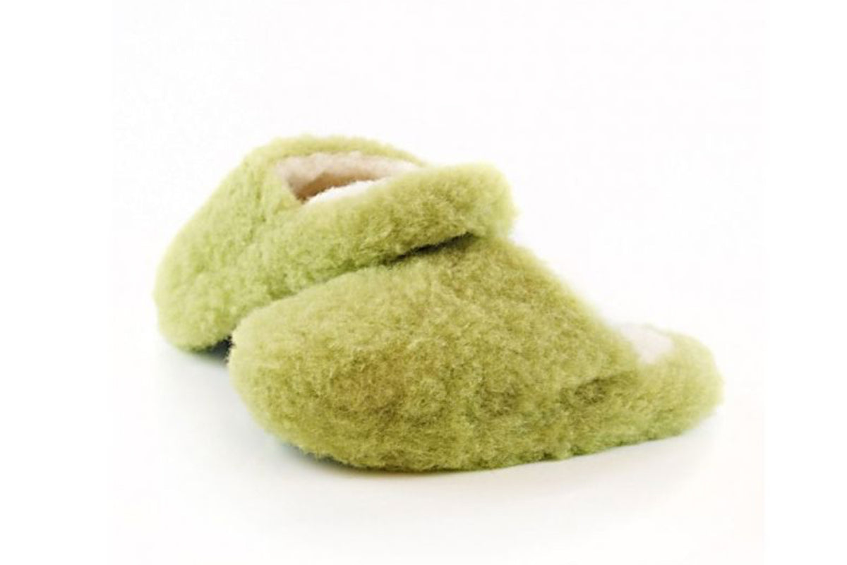 Mule slippers - Pea green
