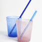 Melaminbecher mit blauen Blumen