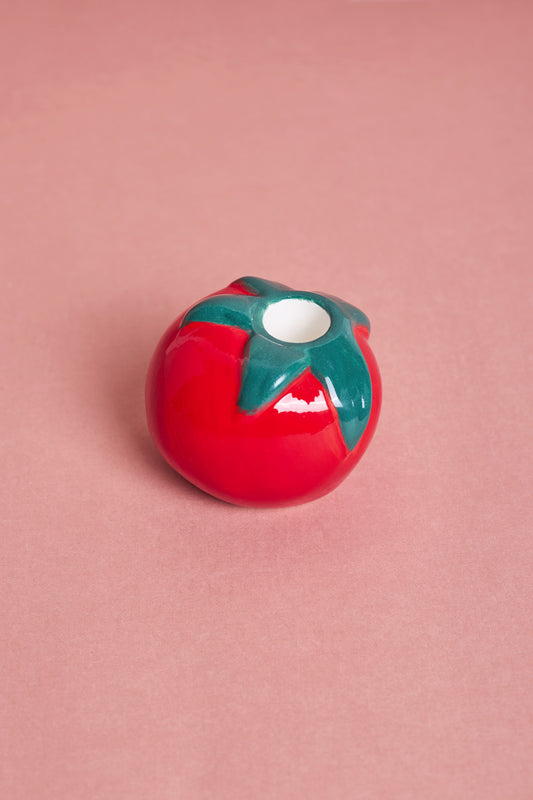 Tomato Ceramic Candle Holder