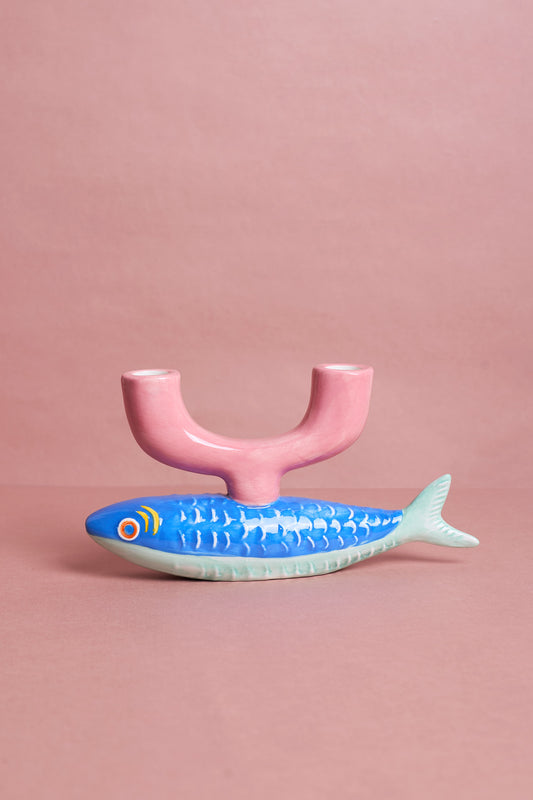 Fish Ceramic Candle Holder