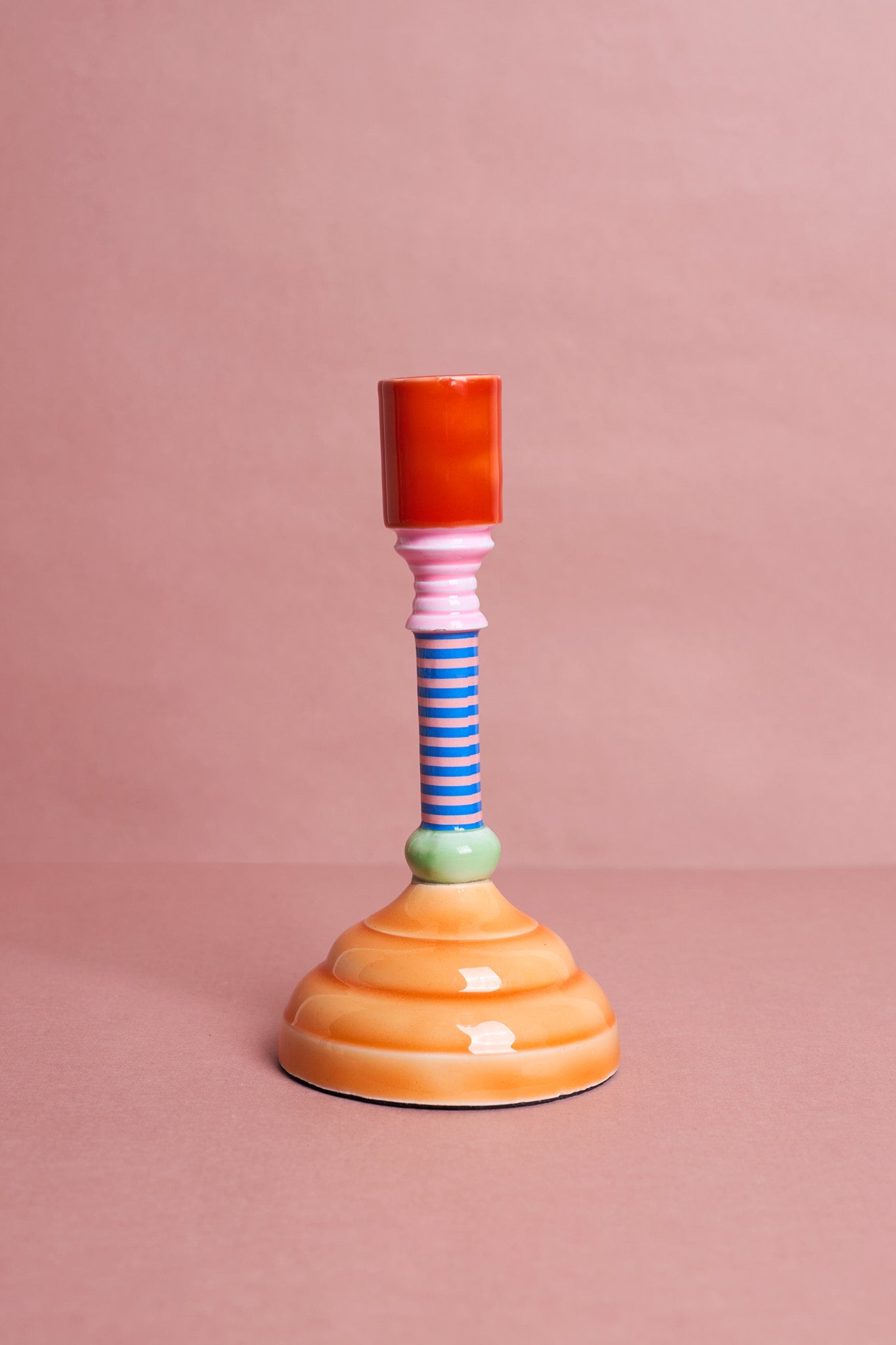 Enamel Candle Holder - 18cm