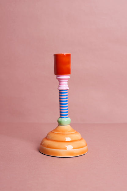 Enamel Candle Holder - 18cm