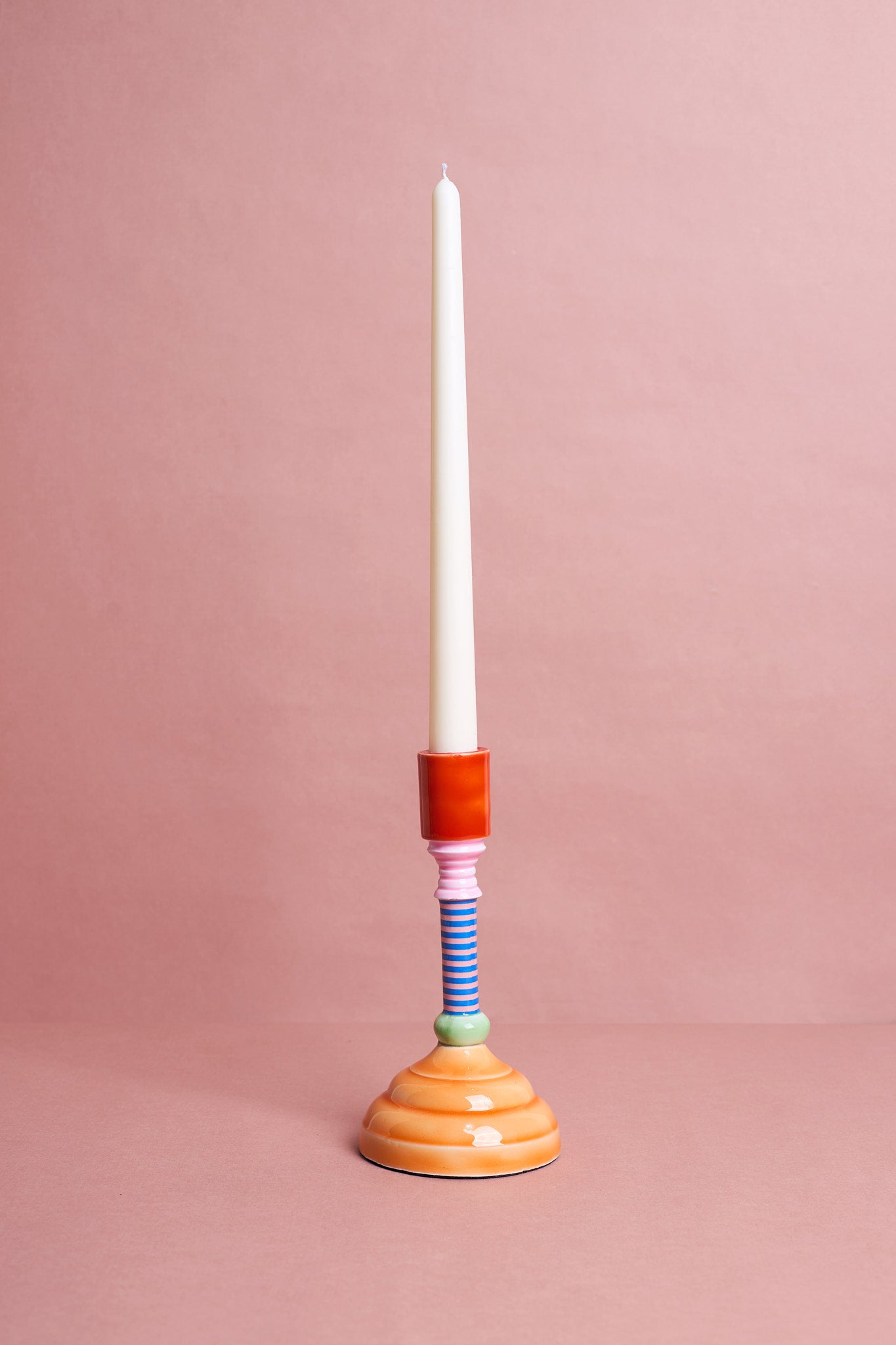 Enamel Candle Holder - 18cm