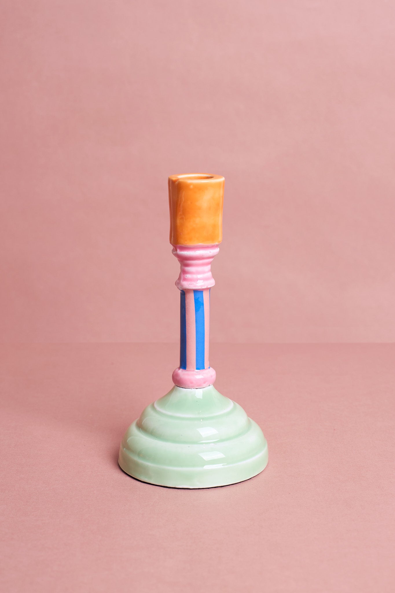 Enamel Candle Holder - 18cm