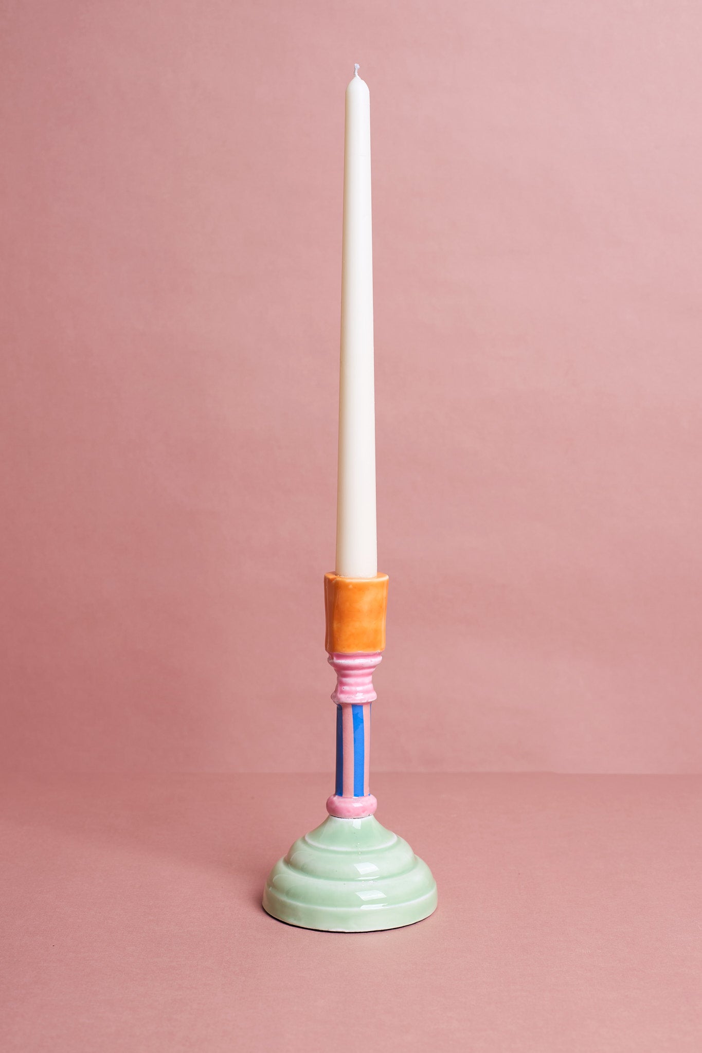Enamel Candle Holder - 18cm