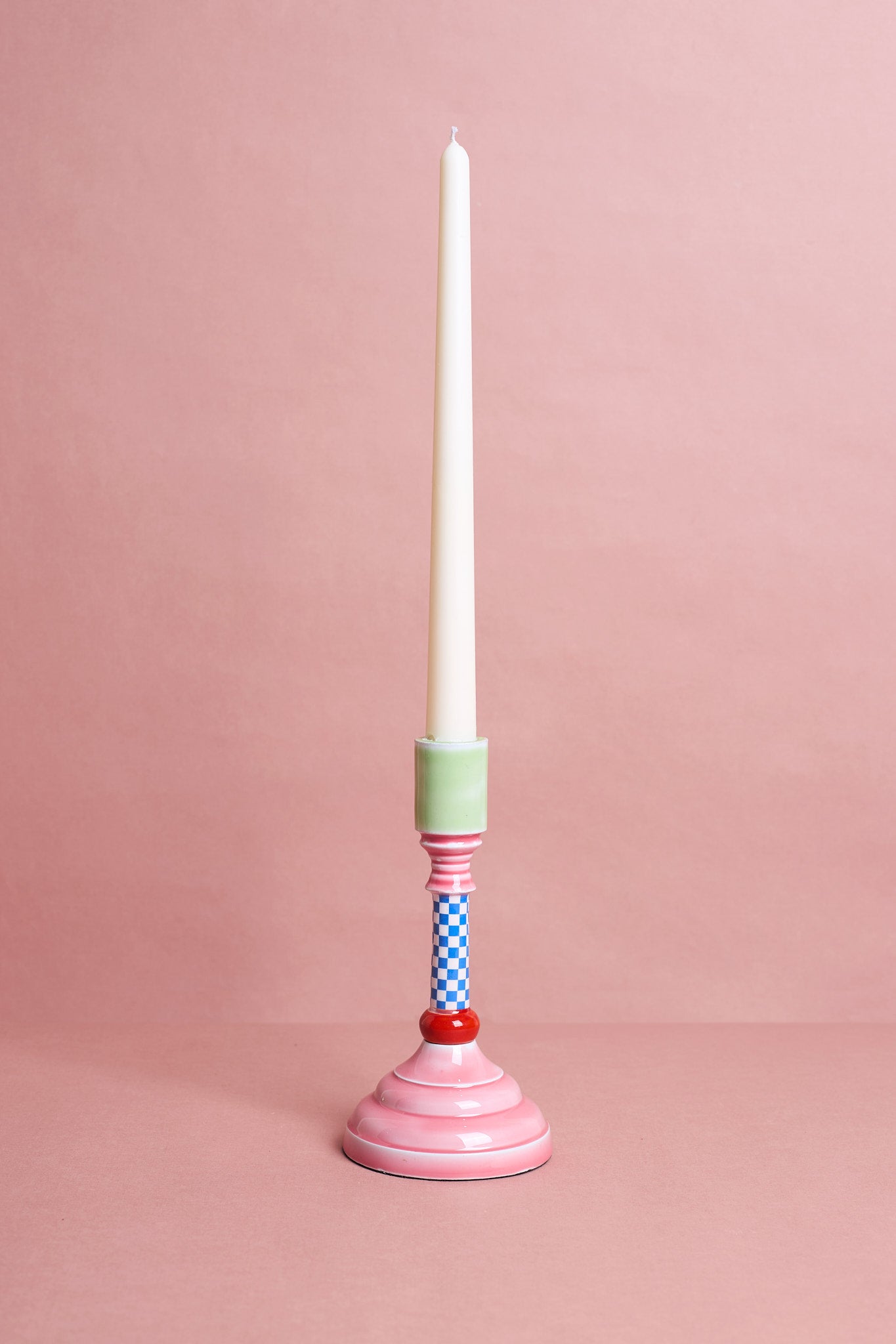 Enamel Candle Holder - 18cm