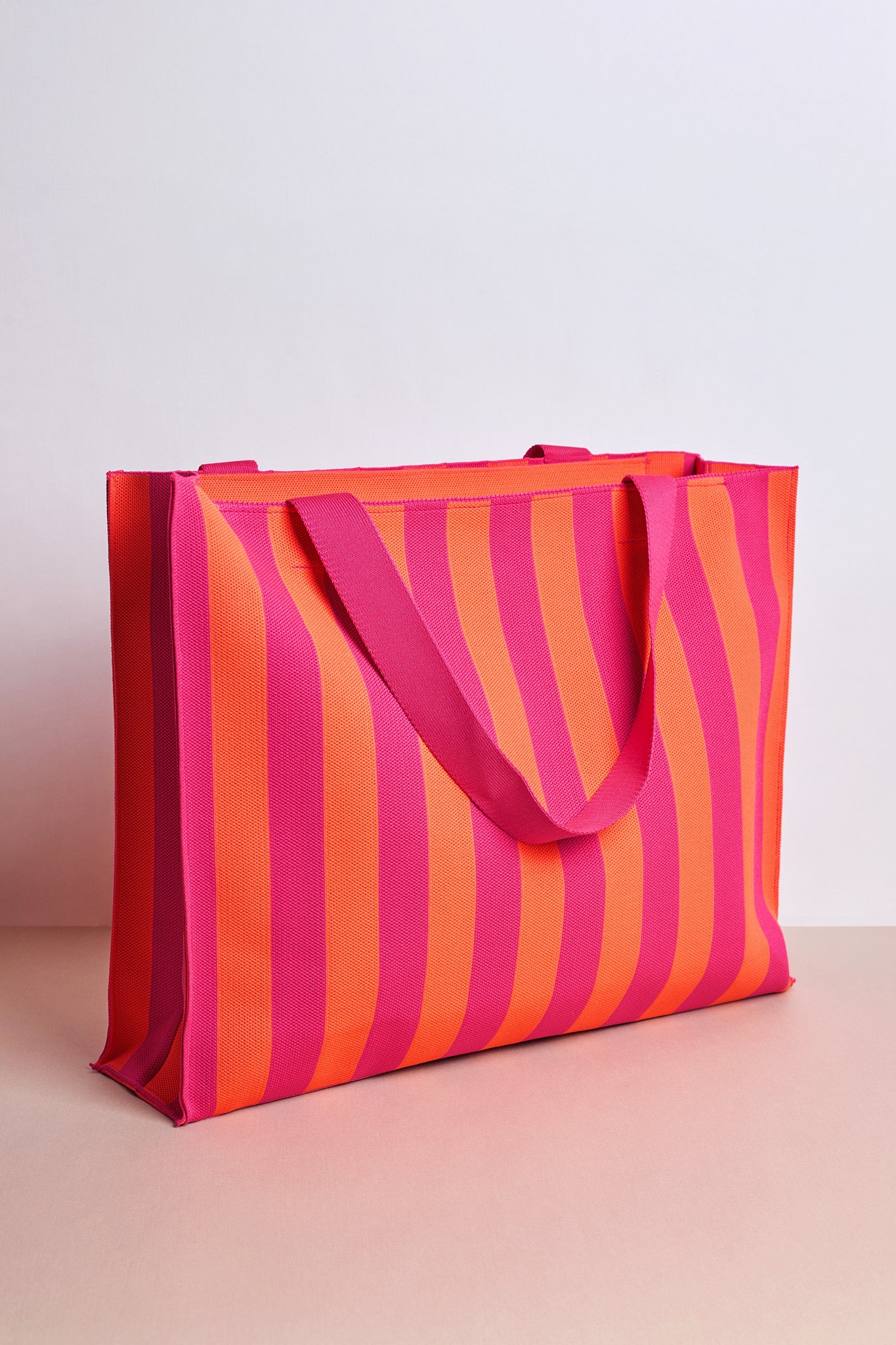 Shopper Pink Orange Stripes